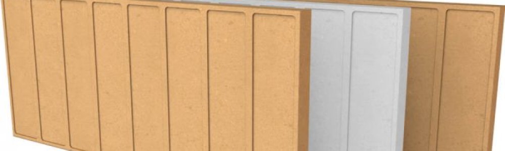 Die Schamotteplatte eignet sich gut als Akkumulationsmaterial